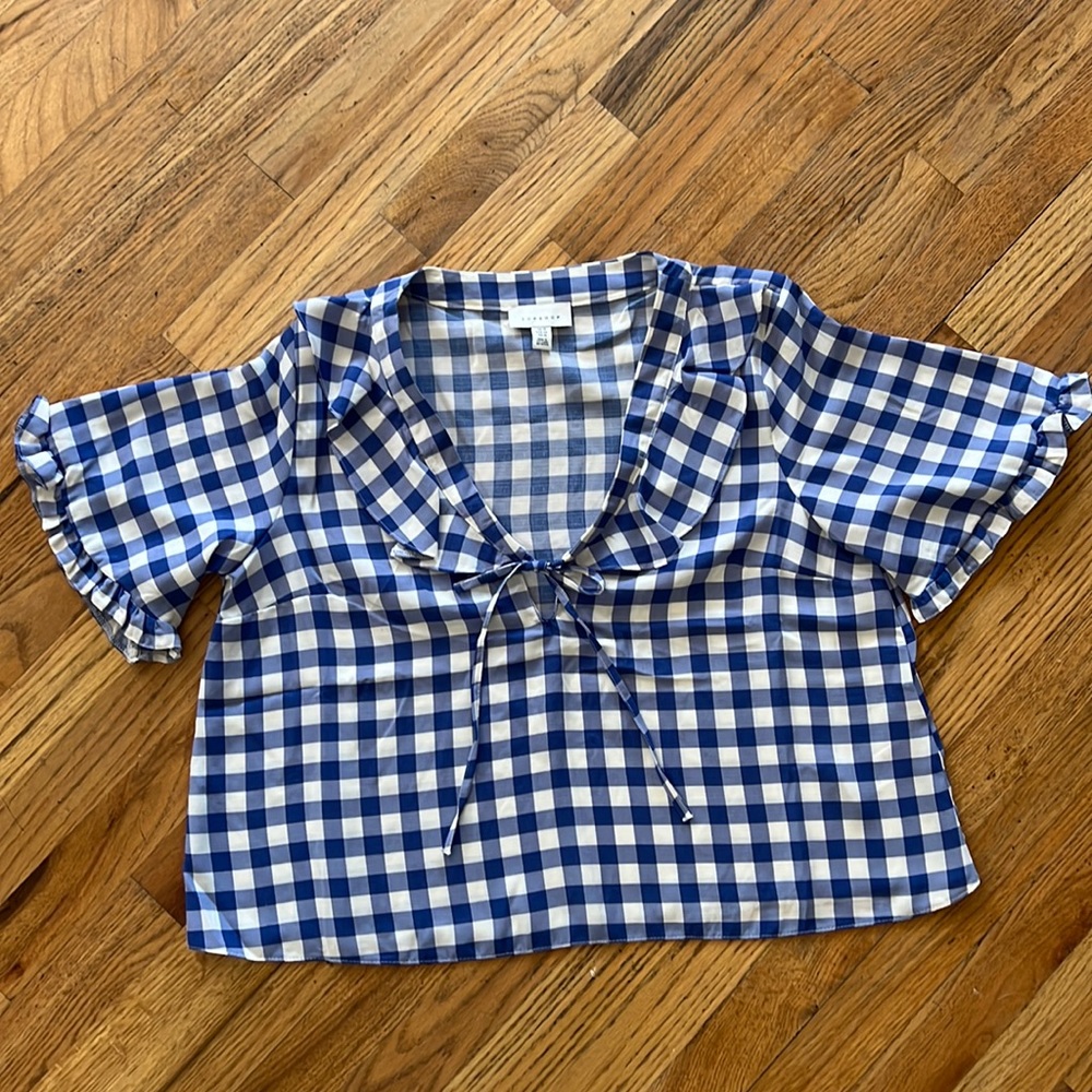 TopShop Blue/White Top